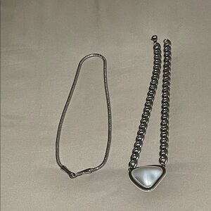 Elegant Silver Necklace Set